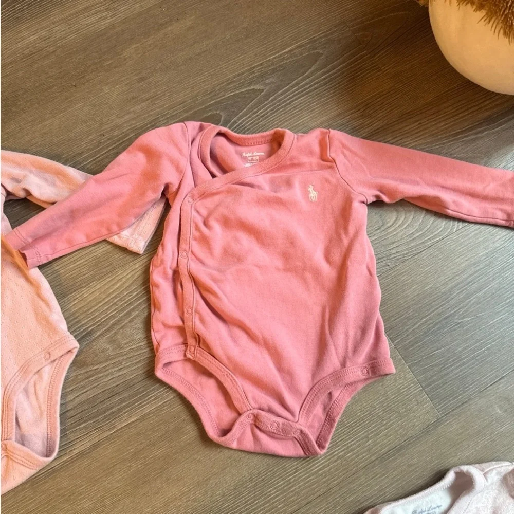 4 ralph lauren baby girl kimono wrap style bodysuits